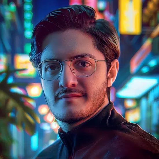 Paulo Paulo Corona, 3D Design Lead at Creators Corp, smiling in a casual t-shirt against a neutral background.